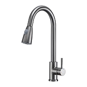 Смеситель для кухни Frap F60991-9 цвет Оружейная сталь