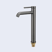 Смеситель для раковины Gappo G1006-29 цвет Оружейная сталь-6