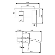 Смеситель для раковины Gappo G1007-26 цвет Черный матовый-1