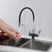 Смеситель для кухни Gappo G4395-50 цвет Черный матовый-25