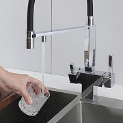 Смеситель для кухни Gappo G4395-50 цвет Черный матовый-33