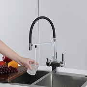 Смеситель для кухни Gappo G4395-50 цвет Черный матовый-34