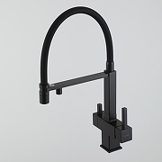 Смеситель для кухни Gappo G4395-56 цвет Черный матовый-14