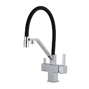 Смеситель для кухни Gappo G4395-60 цвет Черный Хром