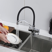 Смеситель для кухни Gappo G4395-60 цвет Черный Хром-31