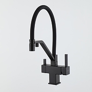 Смеситель для кухни Gappo G4395-66 цвет Черный матовый-11