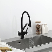 Смеситель для кухни Gappo G4395-66 цвет Черный матовый-26