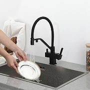 Смеситель для кухни Gappo G4395-66 цвет Черный матовый-29
