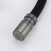 Смеситель для кухни Gappo G4395-69 цвет Оружейная сталь Черный-3