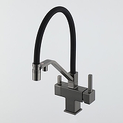Смеситель для кухни Gappo G4395-69 цвет Оружейная сталь Черный-14