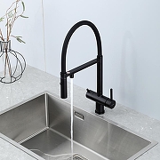 Смеситель для кухни Gappo G4397-86 цвет Черный матовый-9