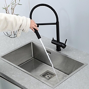 Смеситель для кухни Gappo G4397-86 цвет Черный матовый-12