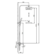 Душевая система Frap F2490-6 цвет Черный матовый-2