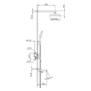 Душевая система Frap F7176 цвет Хром-1