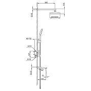 Душевая система Frap F7191 цвет Хром-1