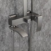 Душевая система Gappo G2407-9 цвет Оружейная сталь-25