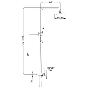 Душевая система Gappo G2496-16 цвет Черный матовый-39