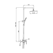 Душевая система Gappo G2496-20 цвет Хром-1