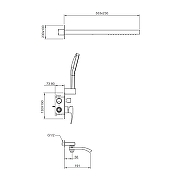 Душевая система Gappo G7107-79 цвет Оружейная сталь-5