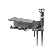 Гигиенический душ со смесителем Frap F2075-19 цвет Оружейная сталь