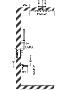 Душевая система Timo Petruma SX-5019/13SM с термостатом цвет Никель-1