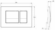 Кнопка смыва для инсталляции Azario AZ-8200-0032/P43-0130-0025 цвет Белый-2