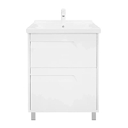 Тумба с раковиной Azario Элегия 60/2Н CS00106421 цвет Белый матовый-1