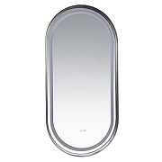 Зеркало Azario Блейк 50 AZ-LED011425 с подсветкой цвет Хром глянцевый с сенсорным выключателем