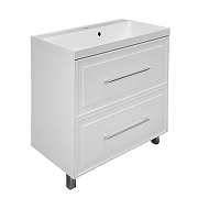 Тумба с раковиной Azario Беллони 80/2Н CS00098085 цвет Белый матовый
