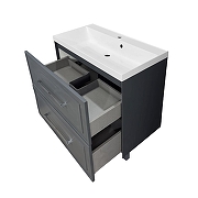 Тумба с раковиной Azario Беллони 80/2Н CS00098086 цвет Графит-3