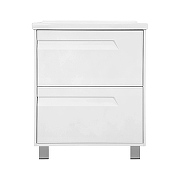 Тумба с раковиной Azario Элегия 70/2Н CS00106424 цвет Белый матовый-1