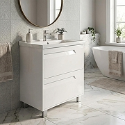 Тумба с раковиной Azario Элегия 70/2Н CS00106424 цвет Белый матовый-3