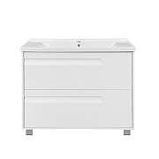 Тумба с раковиной Azario Элегия 100/2H CS00106427 цвет Белый матовый-1