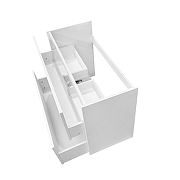 Тумба с раковиной Azario Элегия 100/2H CS00106427 цвет Белый матовый-2