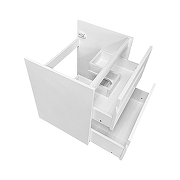 Тумба с раковиной Azario Элегия 60 CS00106441 подвесная цвет Белый матовый-2