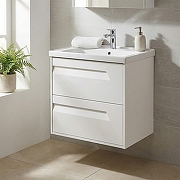 Тумба с раковиной Azario Элегия 60 CS00106441 подвесная цвет Белый матовый-3