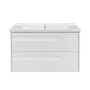 Тумба с раковиной Azario Элегия 100 CS00106445 подвесная цвет Белый матовый-1