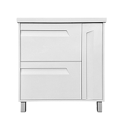 Тумба с раковиной Azario Элегия 80/2 CS00106446 цвет Белый матовый-1