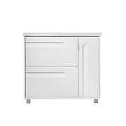 Тумба с раковиной Azario Элегия 90/2 CS00106447 цвет Белый матовый-1
