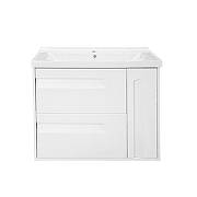 Тумба с раковиной Azario Элегия 80 CS00106449 подвесная цвет Белый матовый-1