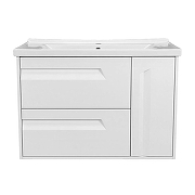 Тумба с раковиной Azario Элегия 90 CS00106450 подвесная цвет Белый матовый-1