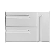 Тумба с раковиной Azario Элегия 90 CS00106450 подвесная цвет Белый матовый-2