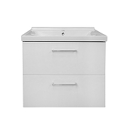 Тумба с раковиной Azario Ника 60 CS00106458 подвесная цвет Белый глянцевый-4
