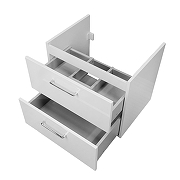 Тумба с раковиной Azario Ника 60 CS00106458 подвесная цвет Белый глянцевый-5