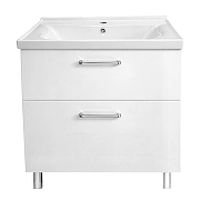 Тумба с раковиной Azario Ника 70 Н CS00106461 цвет Белый глянцевый-3