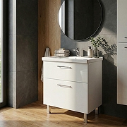 Тумба с раковиной Azario Ника 70 Н CS00106461 цвет Белый глянцевый-11