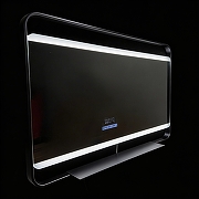 Зеркало Azario Дарья 100 АZ-LED013625 с подсветкой цвет Черный матовый с сенсорным выключателем-1