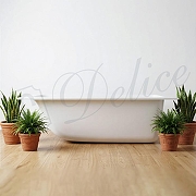 Ванна из искусственного камня Delice Diapason Slim 155х70 DLR340020RB-G цвет Белый глянцевый с черными ручками-8