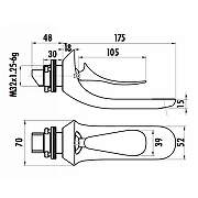 Смеситель для раковины Creavit Foglia FG1401 Хром-3