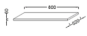 Столешница под раковину Jacob Delafon Parallel 80 EB50-0800-E10 цвет Квебекский дуб-4